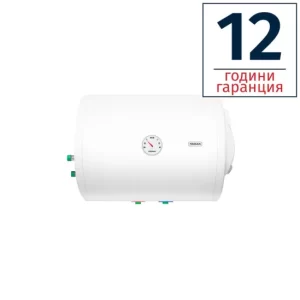 Електрически комбиниран бойлер TEDAN Combi Inox 50 литра, хоризонтален, неръждаем, една серпентина, изводи отляво, ел. изводи отдясно, тръби отдолу, 2 kW